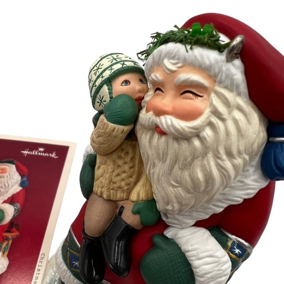 Hallmark Keepsake Ornament Sittin On Santas Lap Record Childs Voice Holiday 2004 - Picture 4 of 9